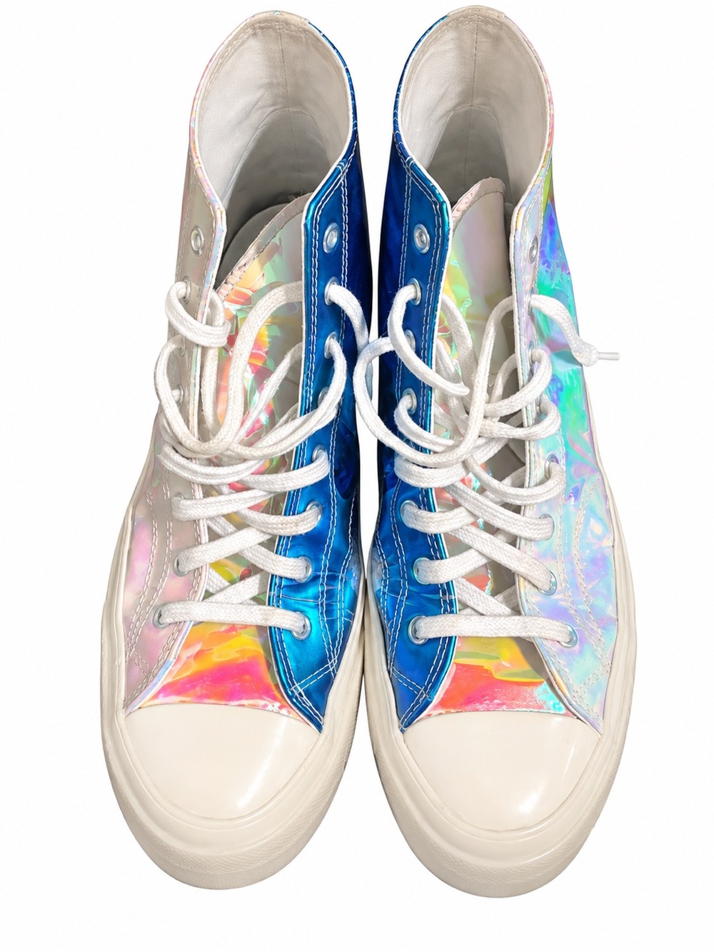 Converse Chuck 70 Hi Iridescent Holographic High Top Sneakers M11 W13 163786C